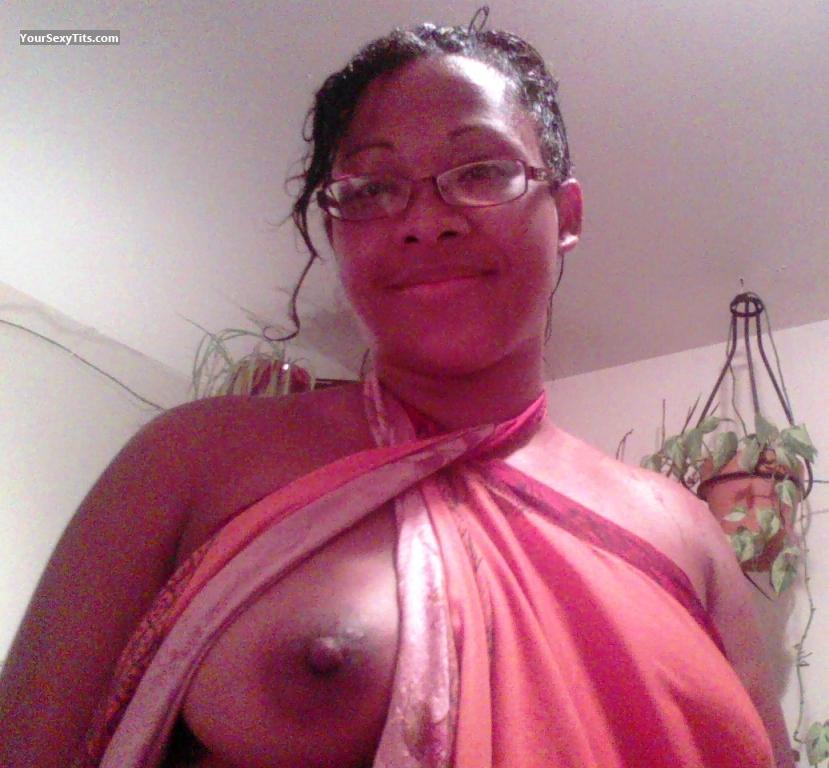 Tit Flash: Medium Tits - Topless Bunbun from United States